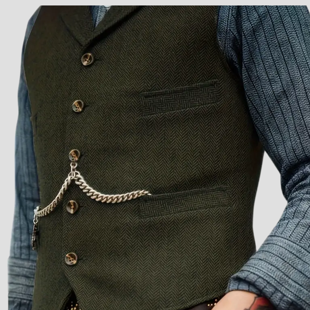 Men’s Suit Vest | Classic Button-Up Formal Waistcoat