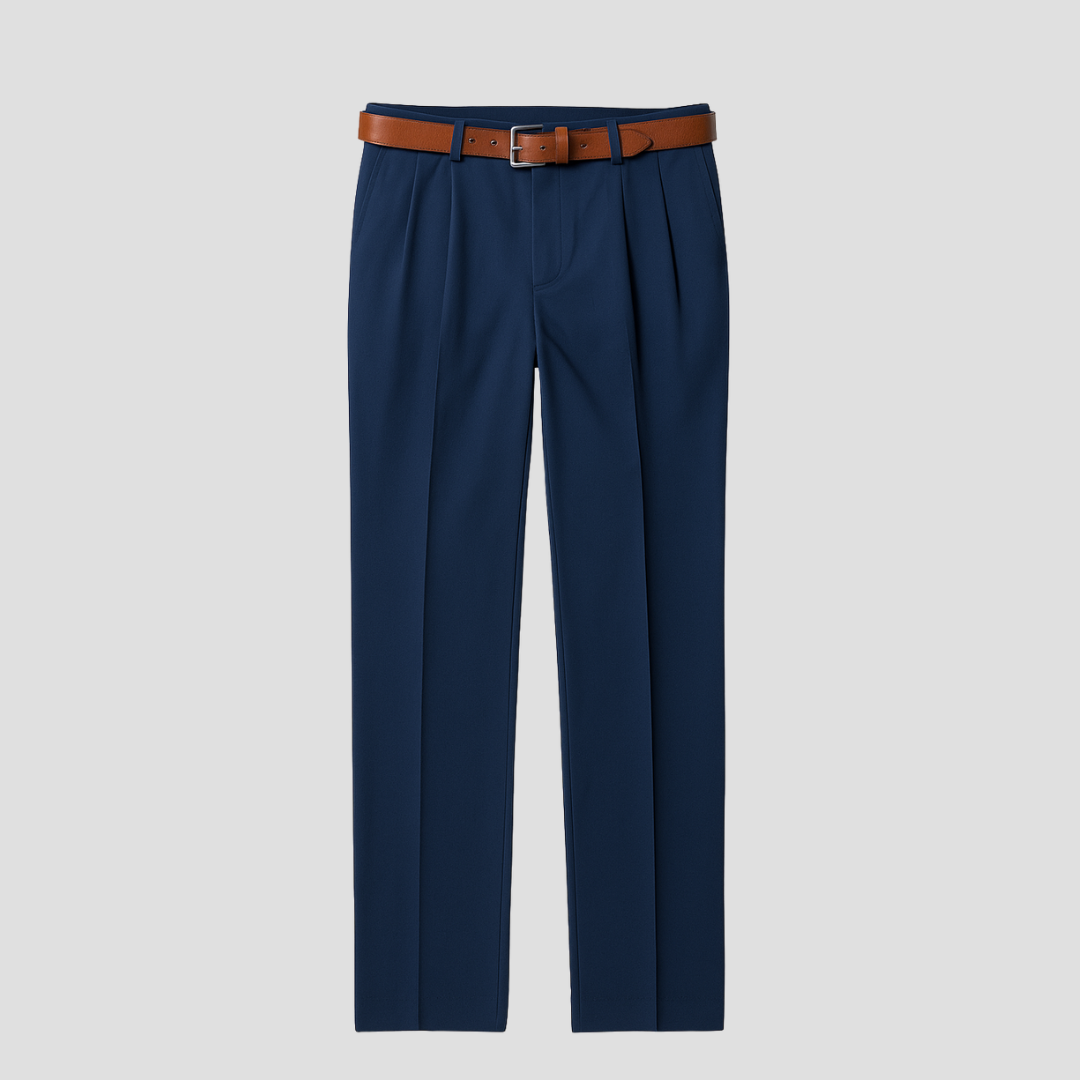 Men’s Formal Pants | Classic Pleated Business Trousers