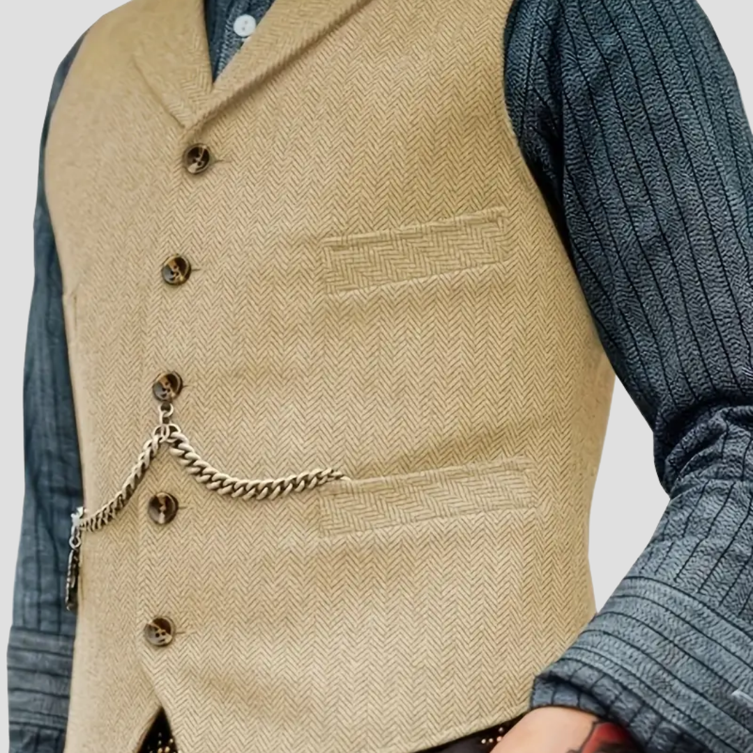 Men’s Suit Vest | Classic Button-Up Formal Waistcoat