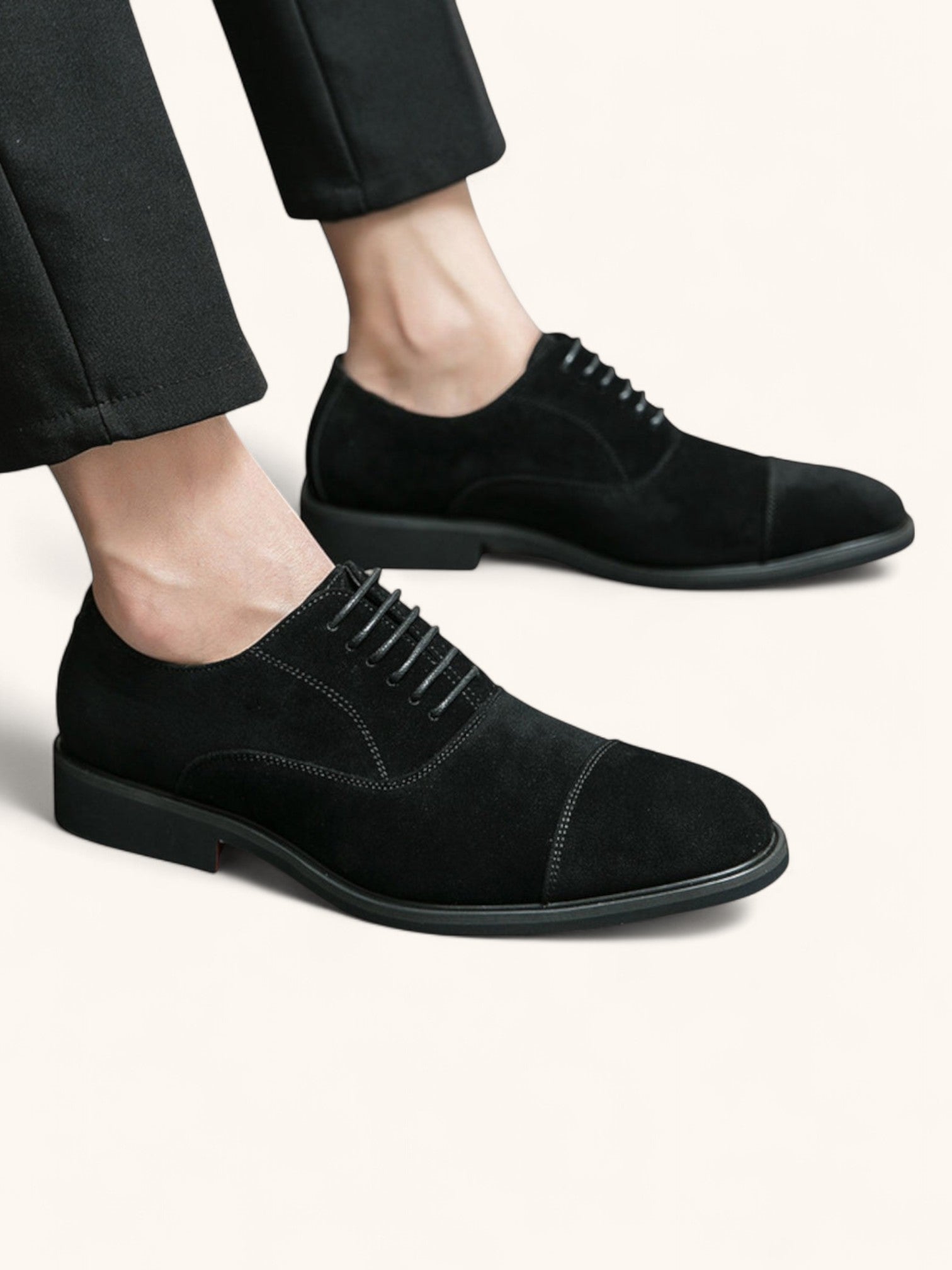 Men’s Lace-Up Shoes | Suede Oxford Formal Footwear