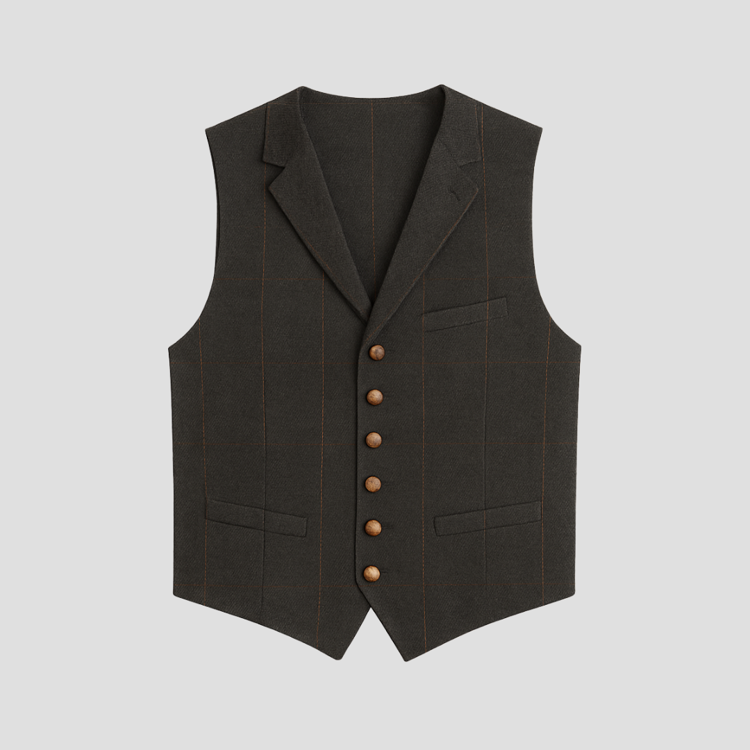Men’s Suit Vest | Classic Button-Up Formal Waistcoat