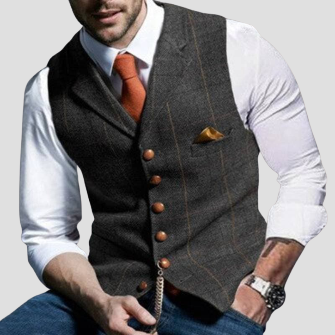 Men’s Suit Vest | Classic Button-Up Formal Waistcoat