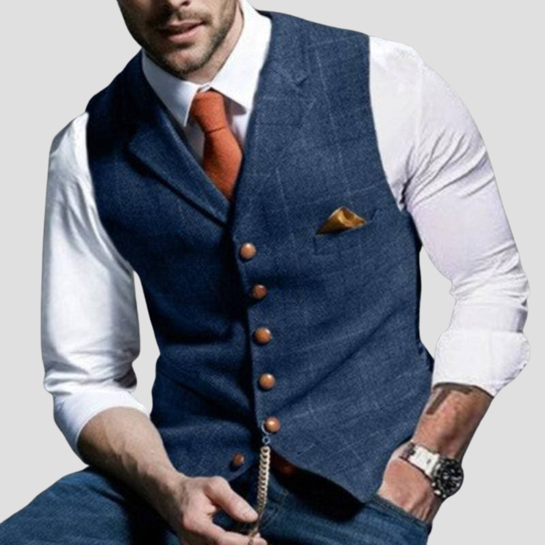 Men’s Suit Vest | Classic Button-Up Formal Waistcoat