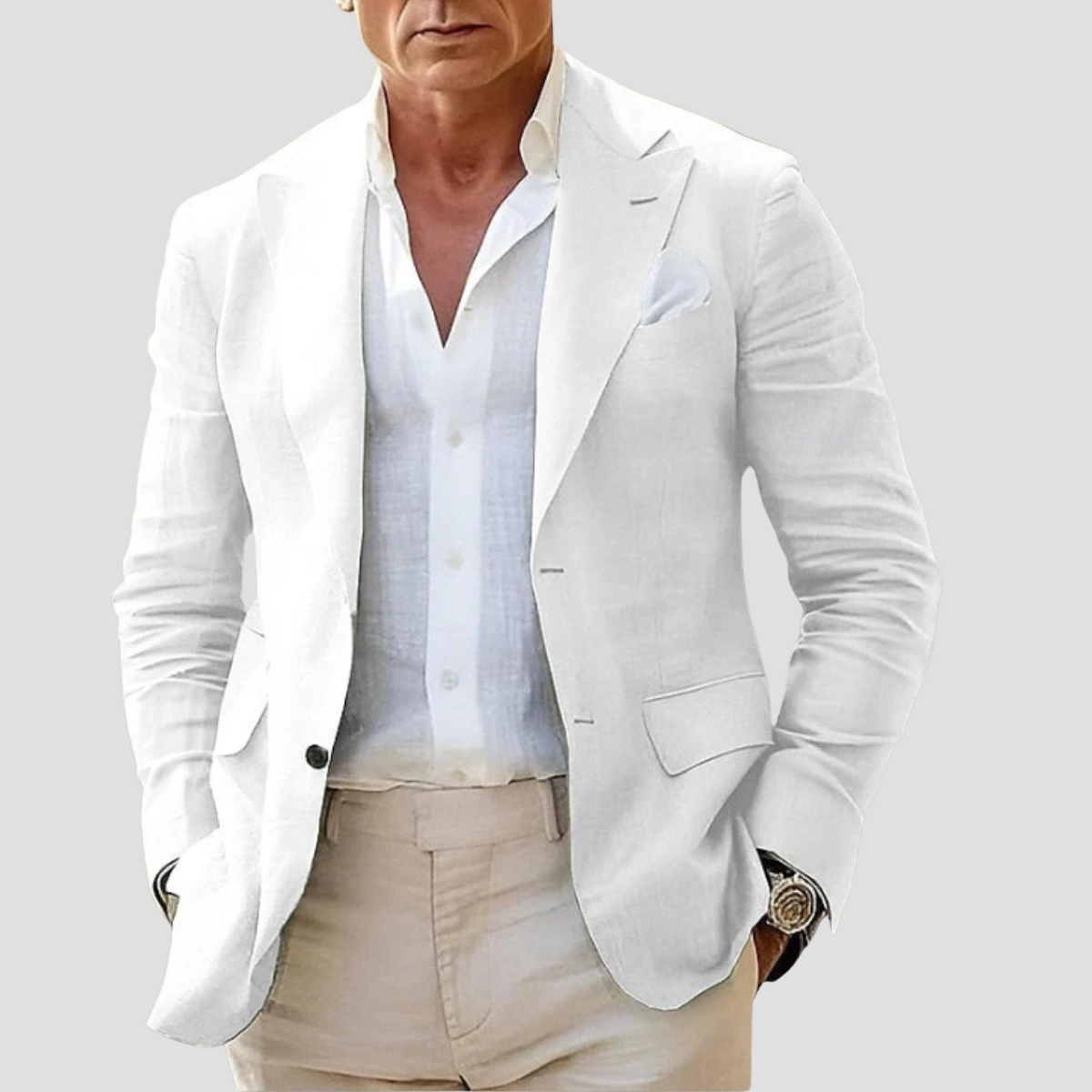 Men’s Blazer Jacket | Classic Single-Breasted Suit Coat