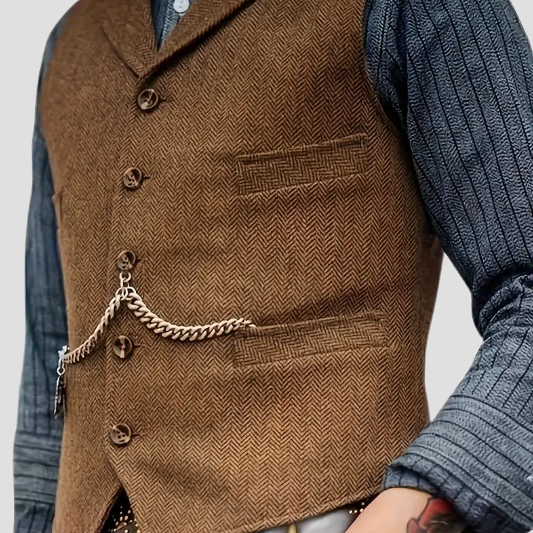 Men’s Suit Vest | Classic Button-Up Formal Waistcoat