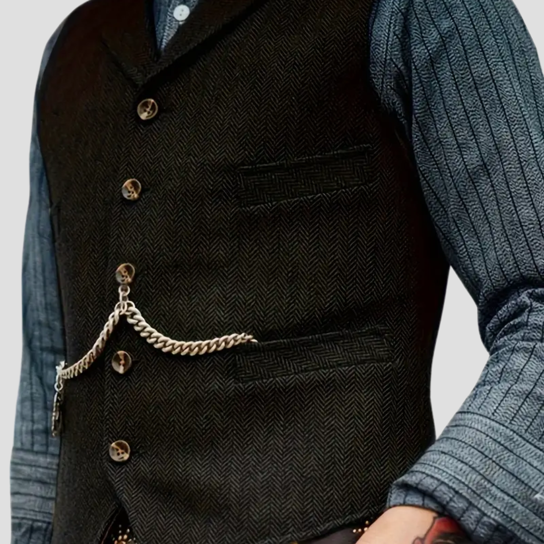 Men’s Suit Vest | Classic Button-Up Formal Waistcoat
