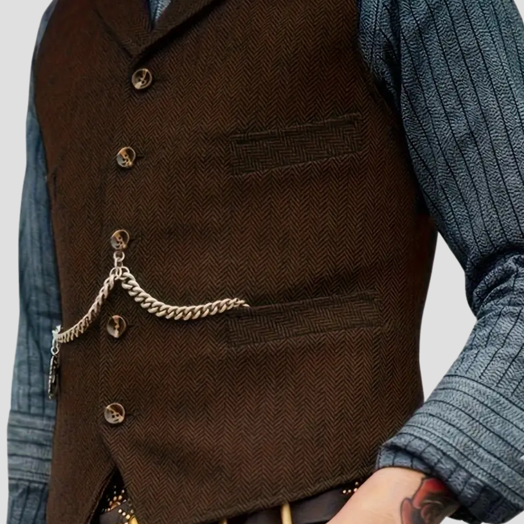 Men’s Suit Vest | Classic Button-Up Formal Waistcoat