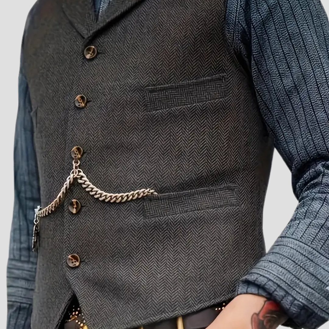 Men’s Suit Vest | Classic Button-Up Formal Waistcoat