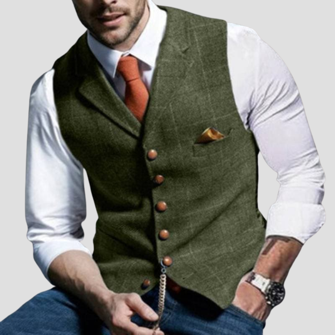 Men’s Suit Vest | Classic Button-Up Formal Waistcoat