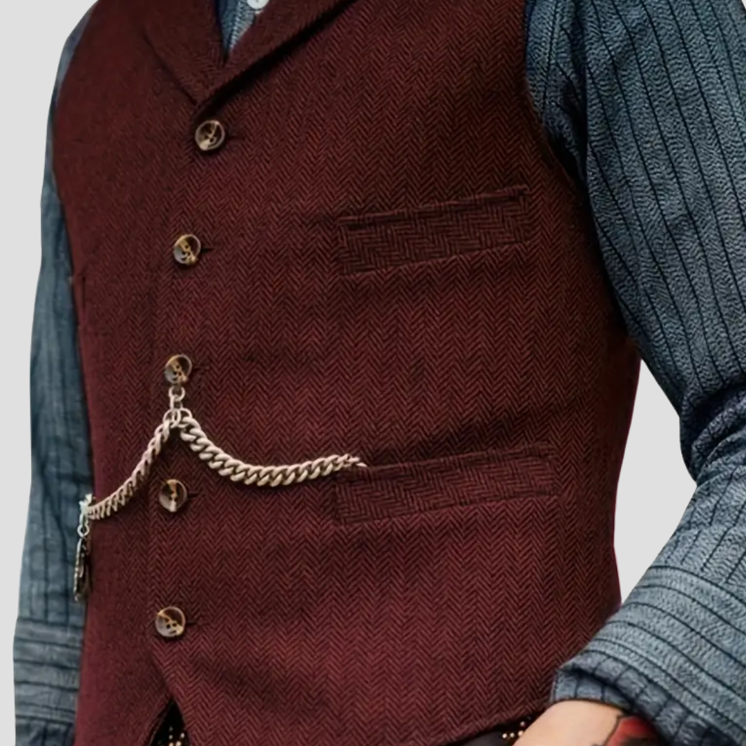 Men’s Suit Vest | Classic Button-Up Formal Waistcoat