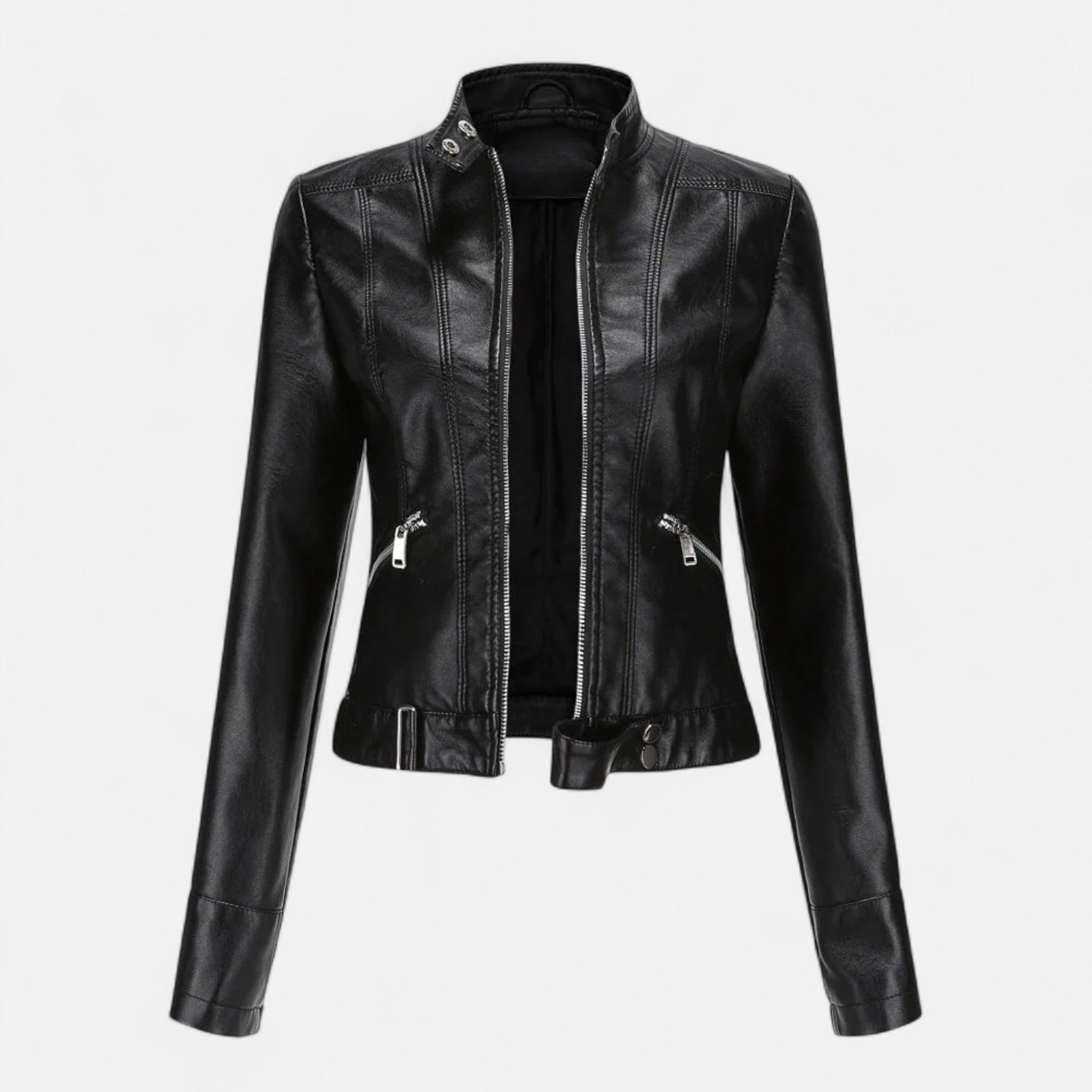 Women’s Winter Motor Jacket | Modern Zip-Up Style