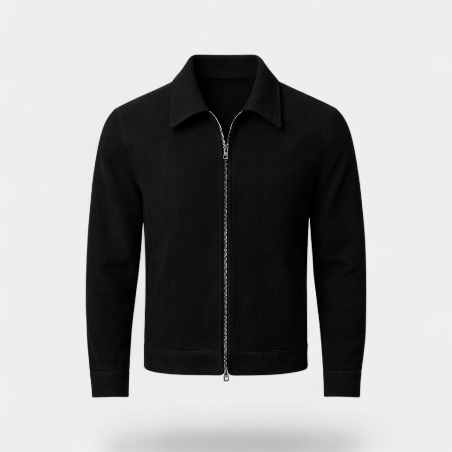 Men’s Winter Bomber Jacket | Modern Zip-Up Collared Look