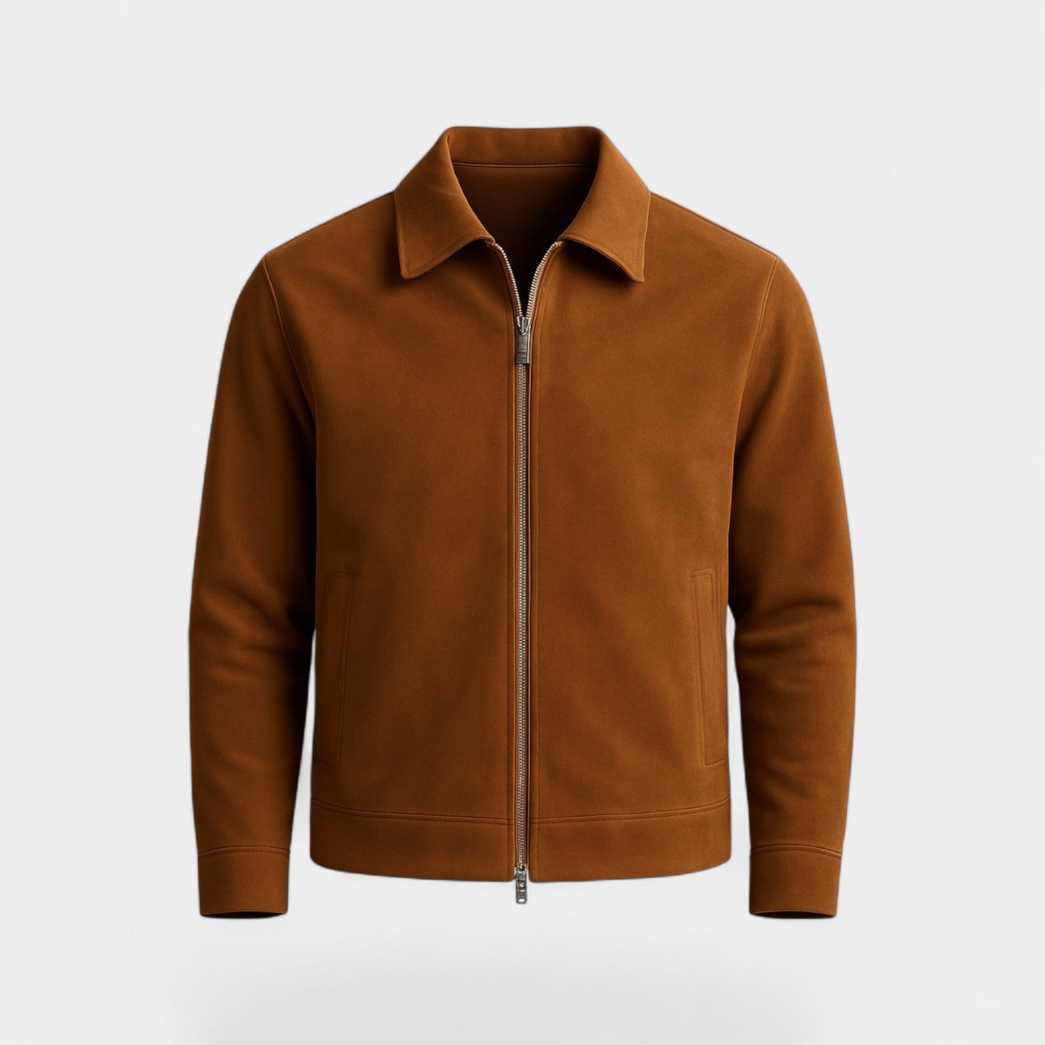 Men’s Winter Bomber Jacket | Modern Zip-Up Collared Look