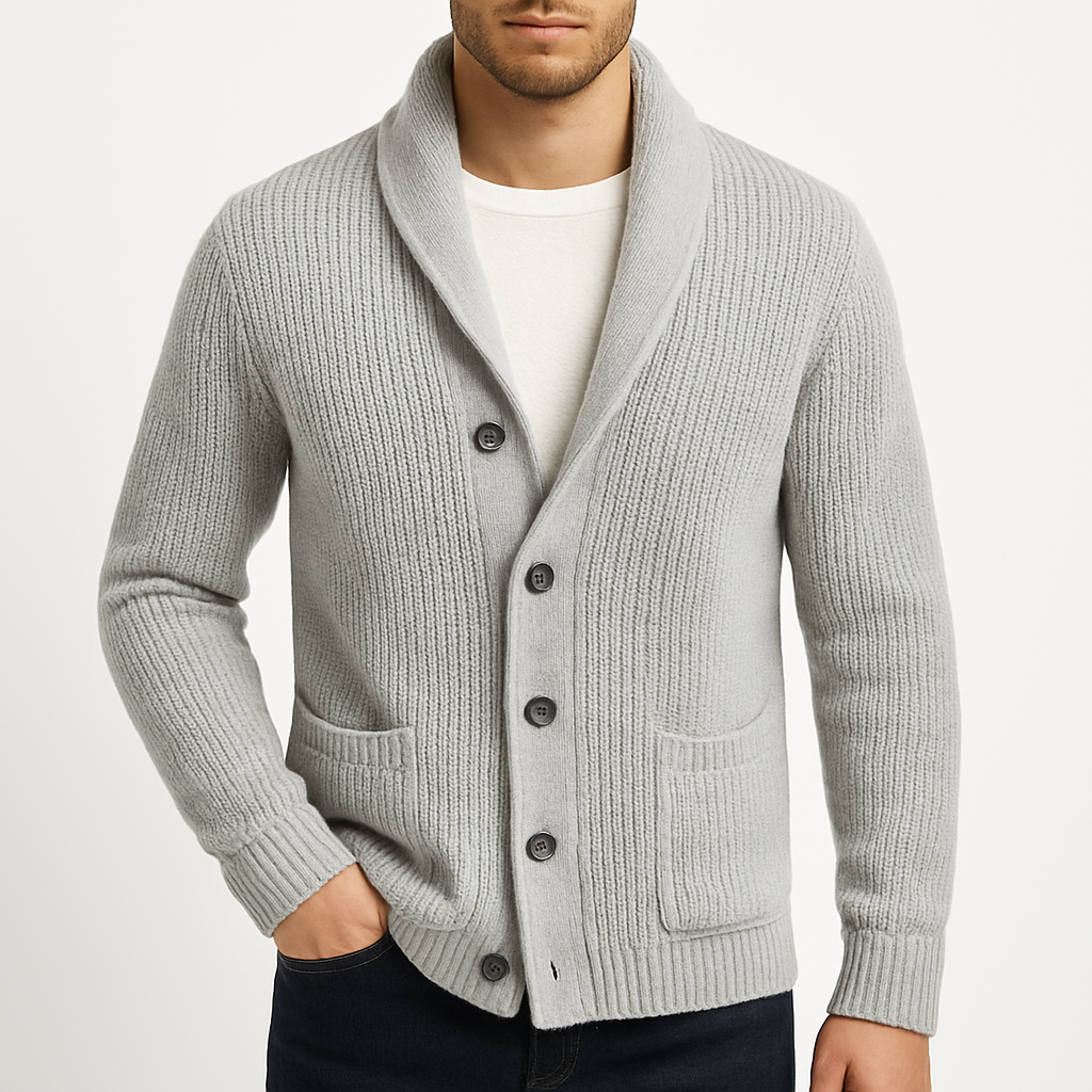 Men’s Knitted Cardigan | Classic Button-Up Sweater