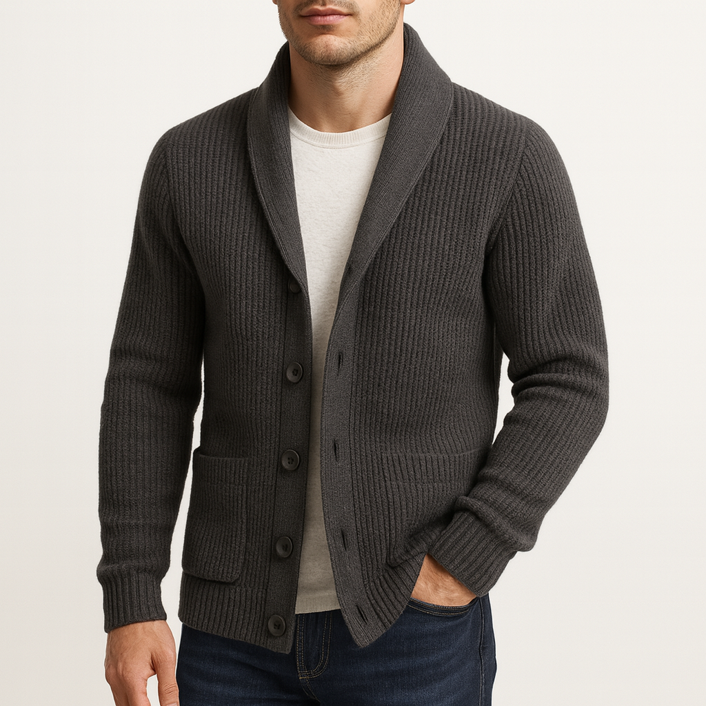 Men’s Knitted Cardigan | Classic Button-Up Sweater
