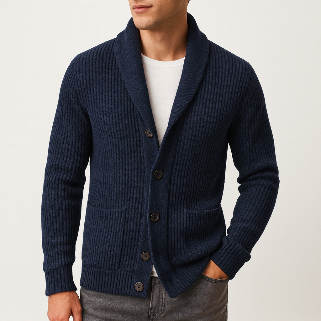 Men’s Knitted Cardigan | Classic Button-Up Sweater