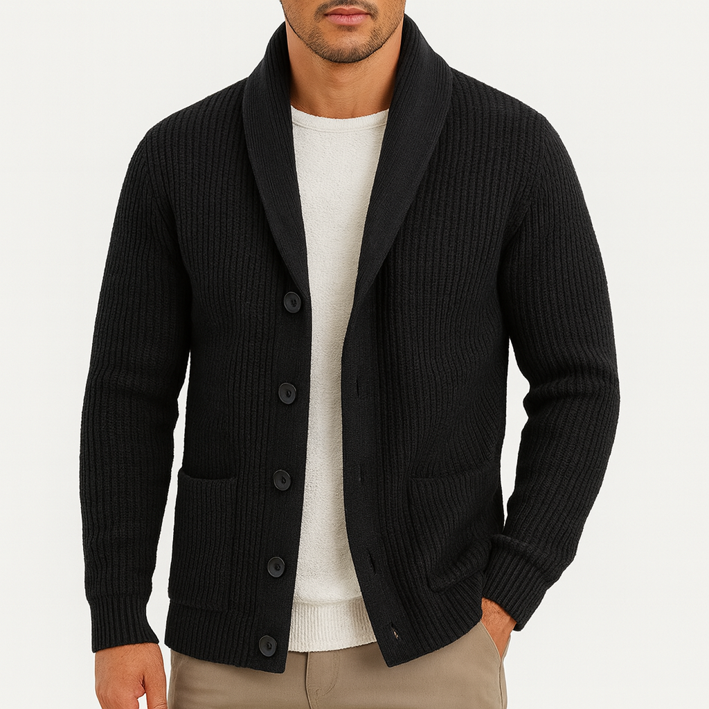 Men’s Knitted Cardigan | Classic Button-Up Sweater