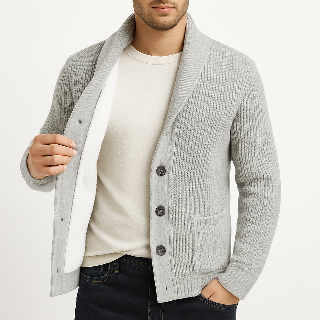 Men’s Knitted Cardigan | Classic Button-Up Sweater