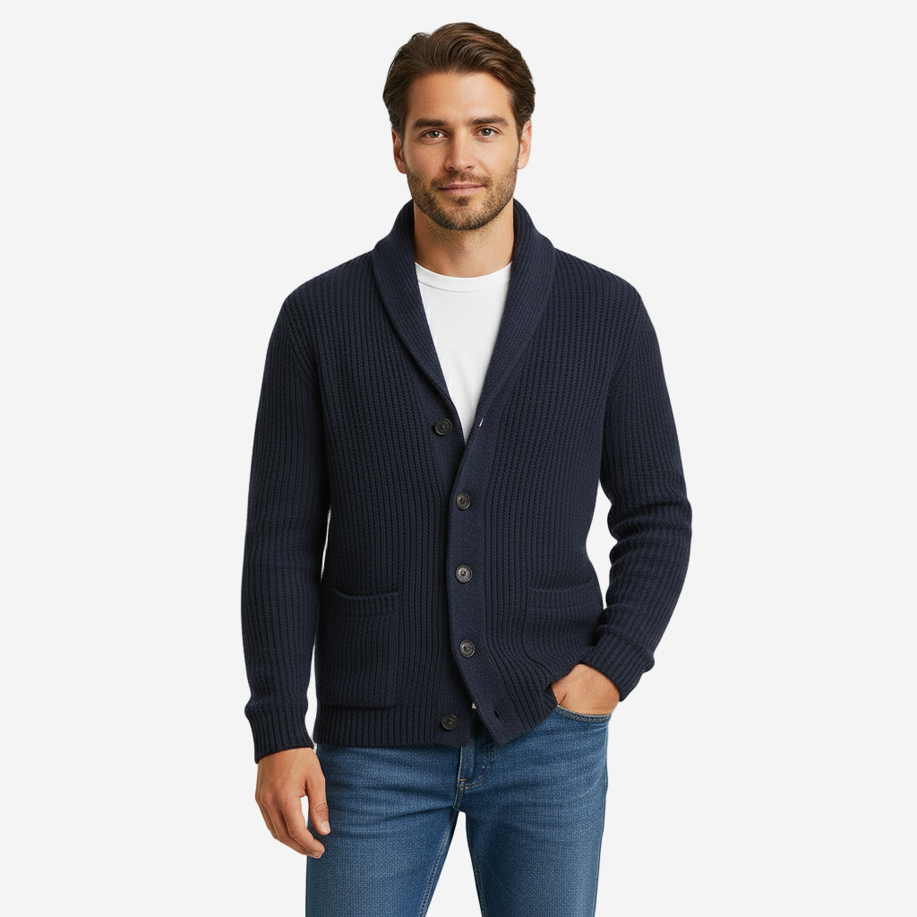 Men’s Knitted Cardigan | Classic Button-Up Sweater