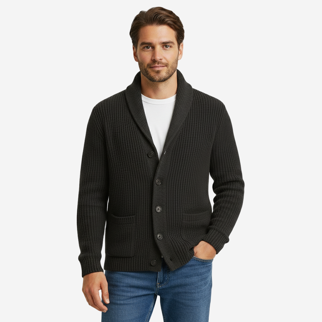 Men’s Knitted Cardigan | Classic Button-Up Sweater