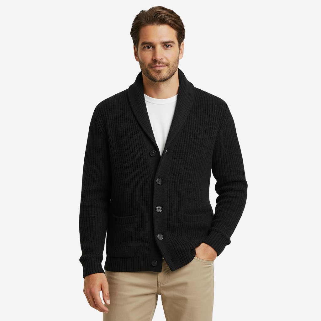 Men’s Knitted Cardigan | Classic Button-Up Sweater