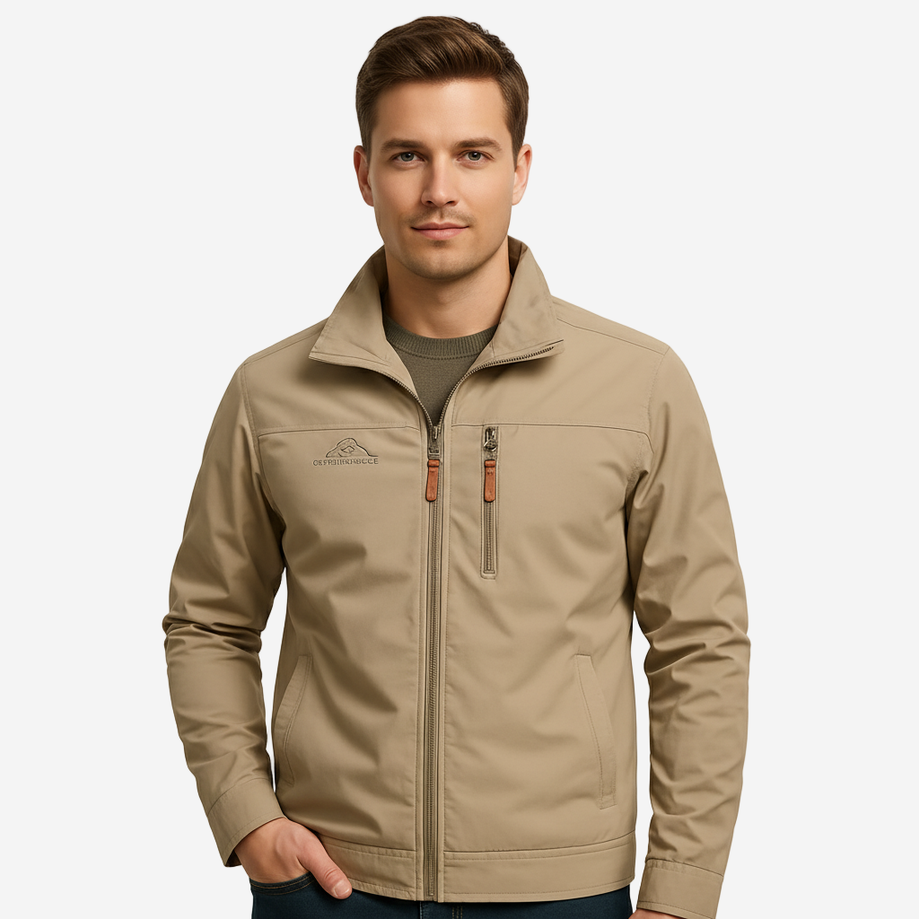 Men’s Zip-Up Jacket | Windproof Outdoor Travel Coat