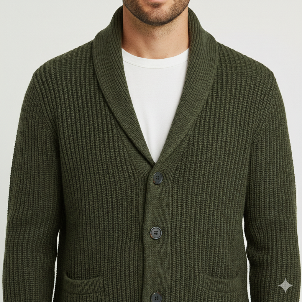 Men’s Knitted Cardigan | Classic Button-Up Sweater