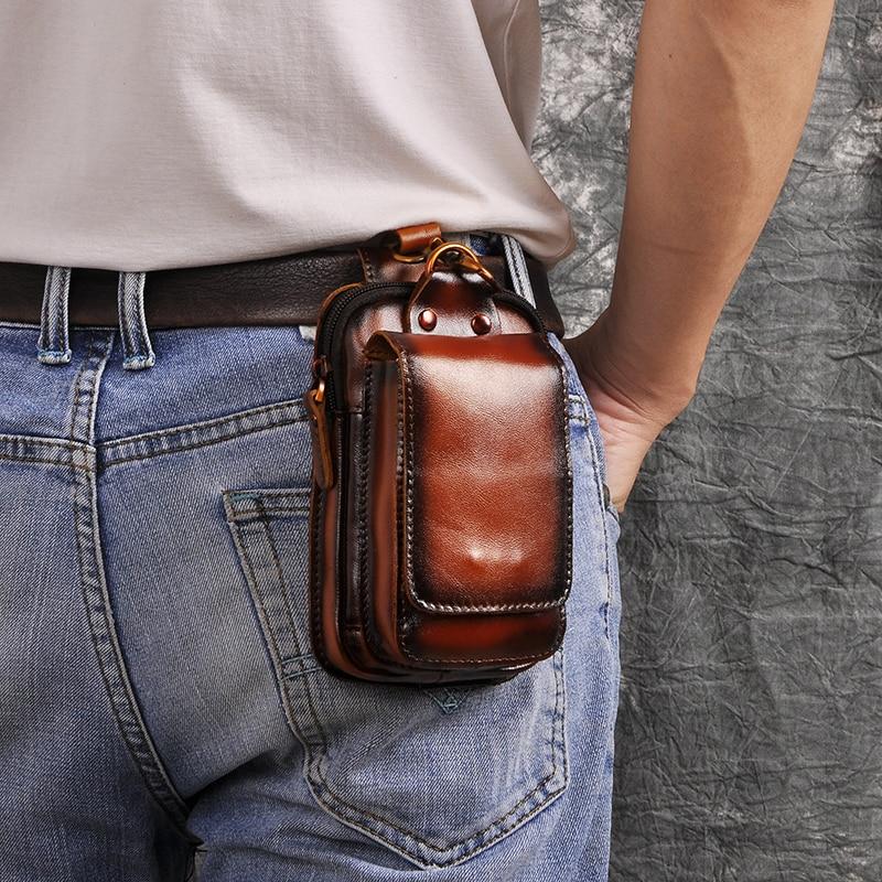 Men’s Crossbody Belt Bag | Multi-Pocket Waist Organizer