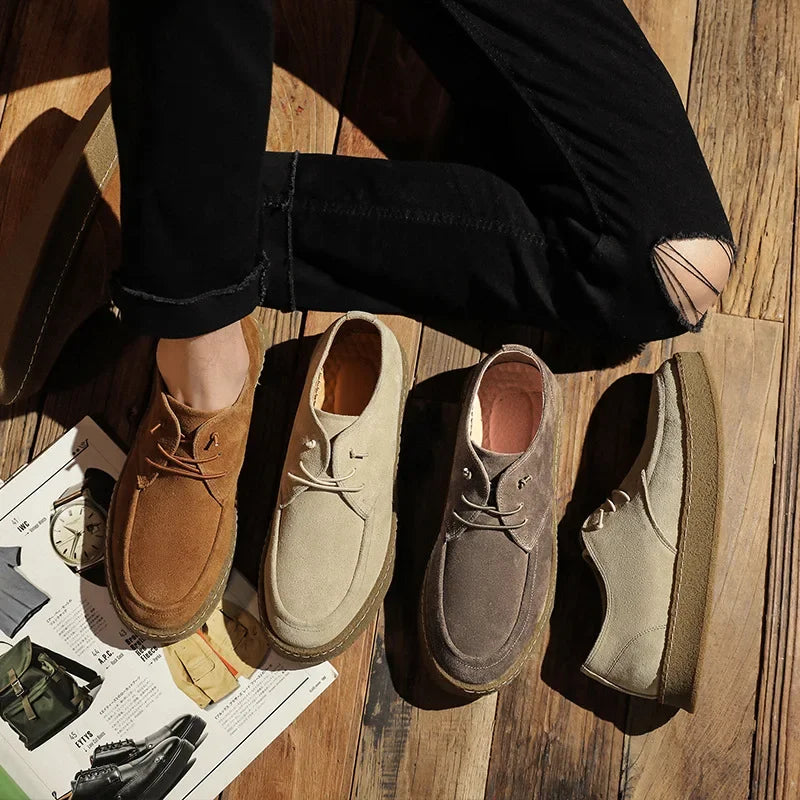 Men’s Casual Shoes | Classic Low-Top Suede Footwear