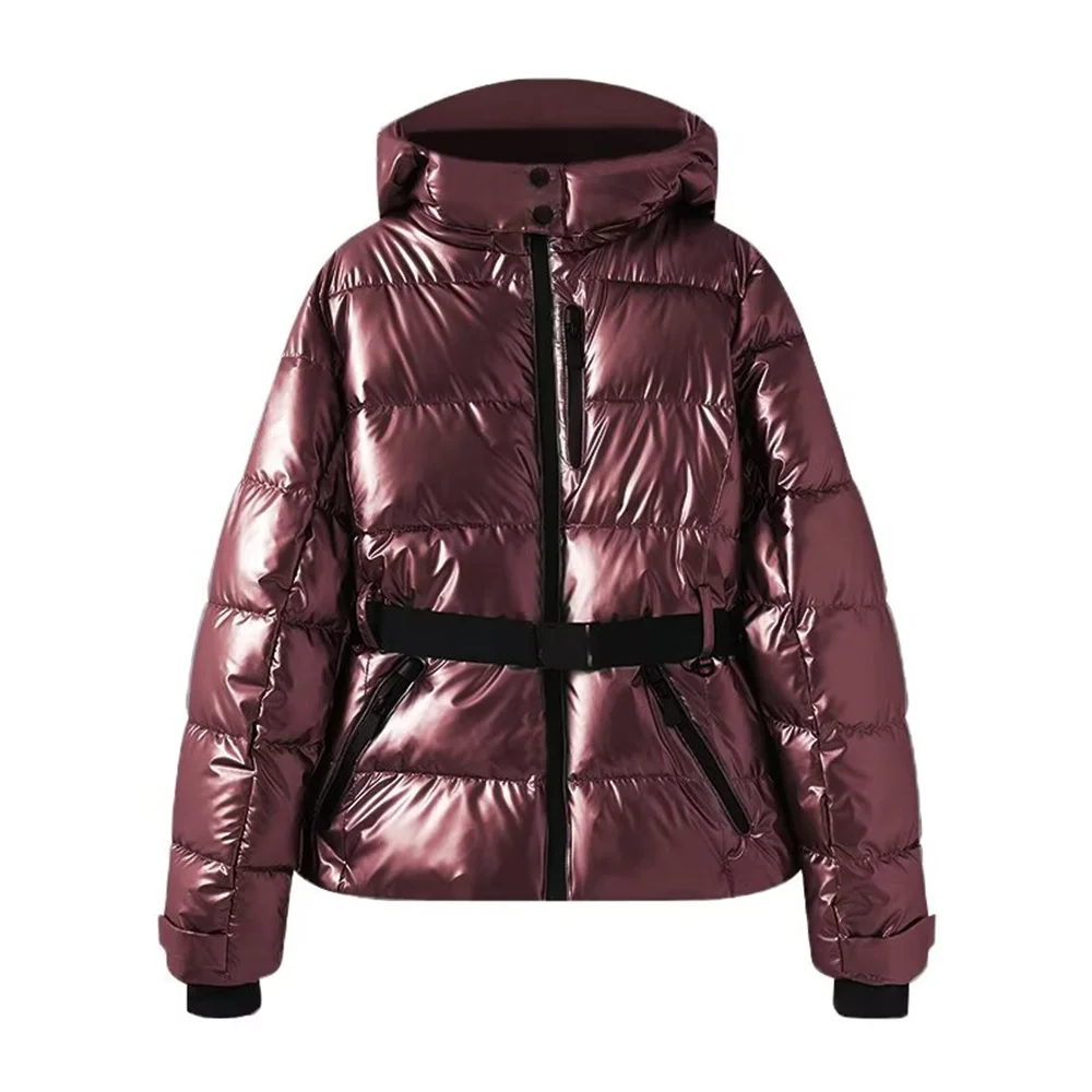 Women’s Winter Puffer Jacket | Belted Hooded Design