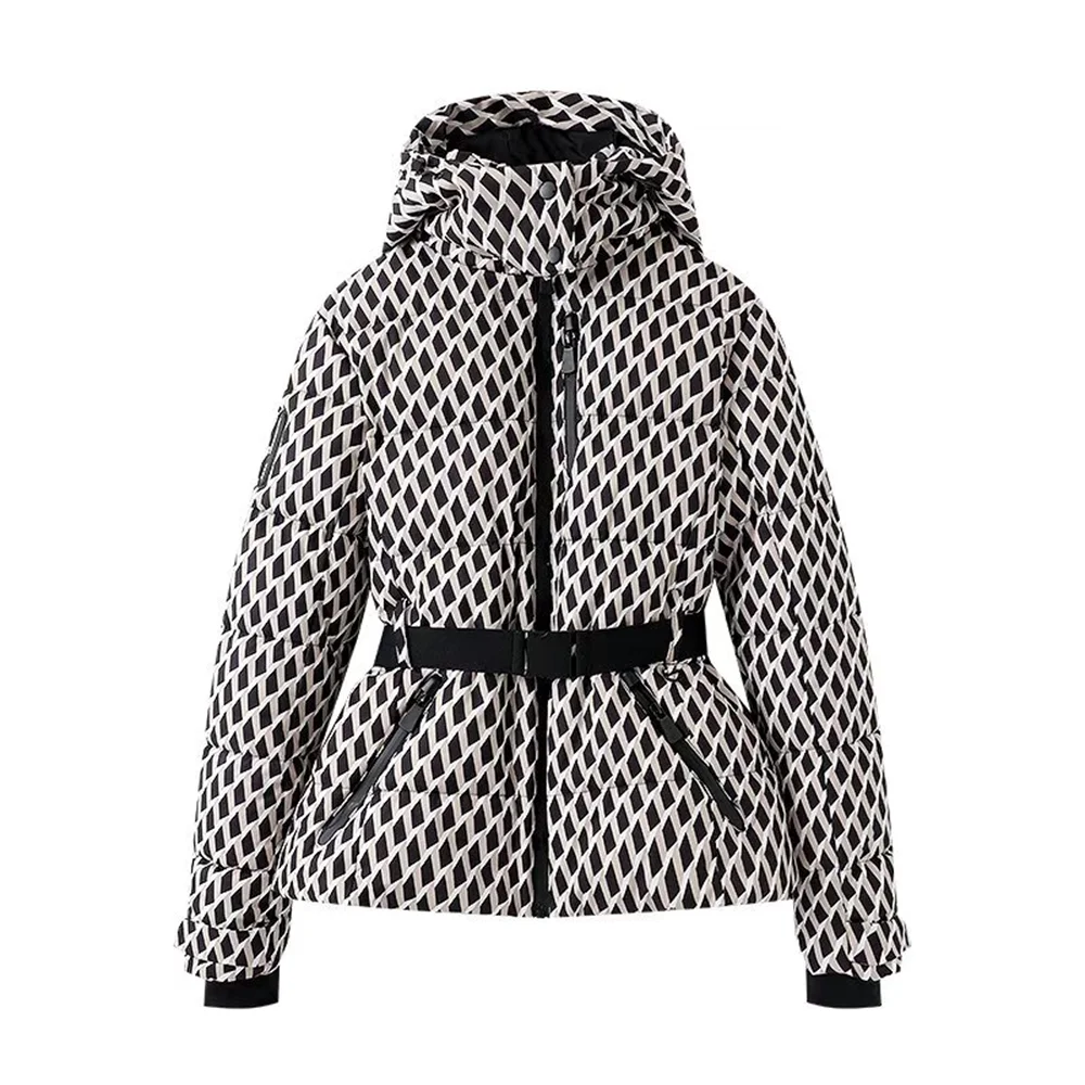 Women’s Winter Puffer Jacket | Belted Hooded Design