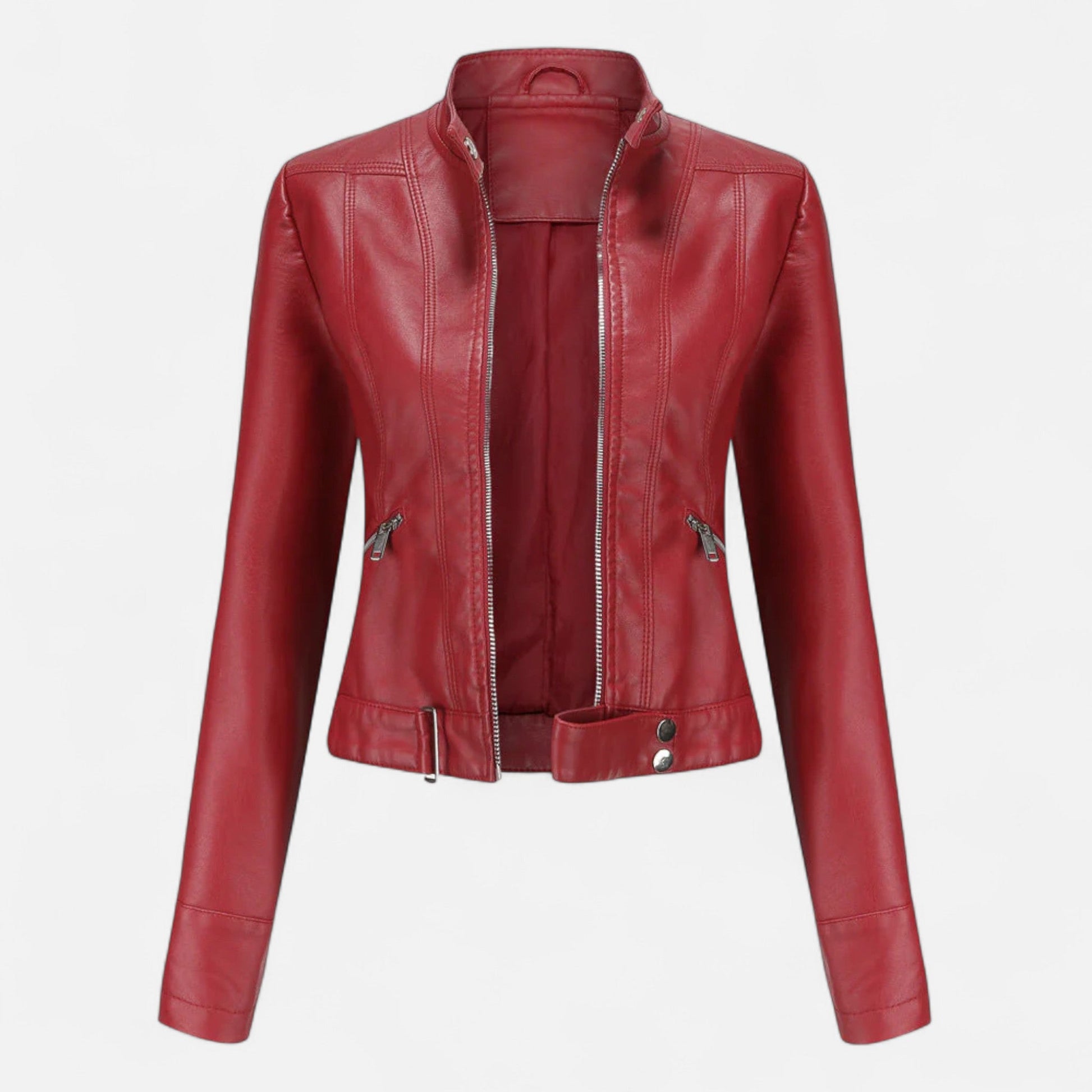 Women’s Winter Motor Jacket | Modern Zip-Up Style