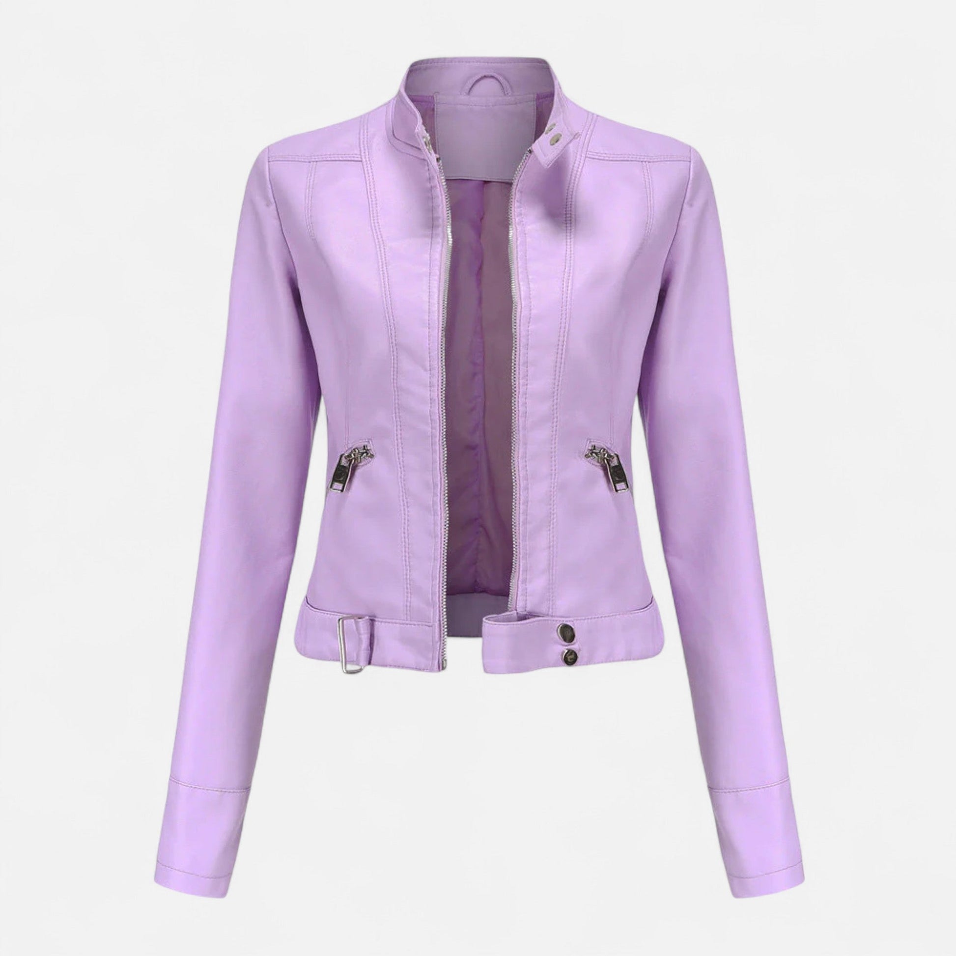 Women’s Winter Motor Jacket | Modern Zip-Up Style