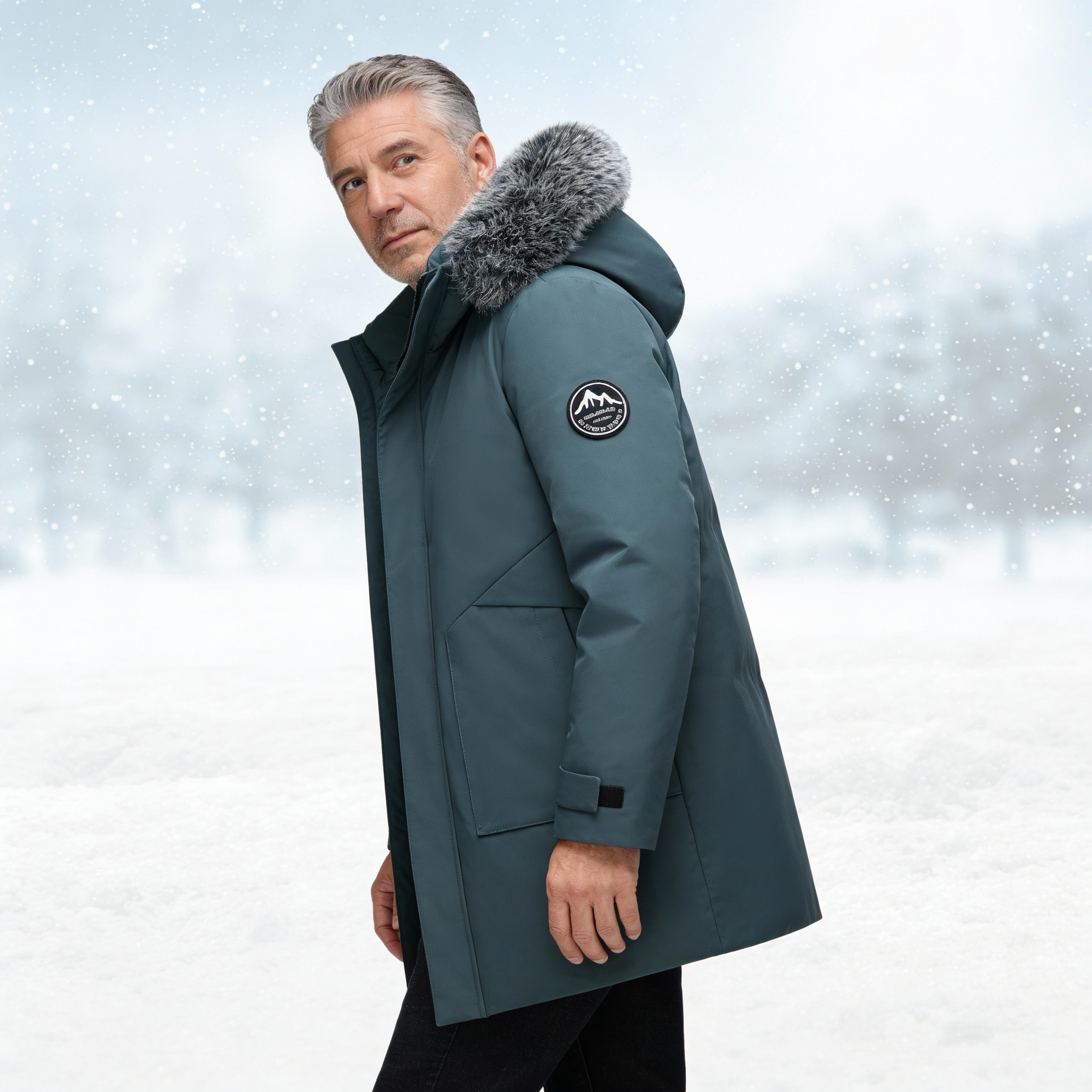 Men Parka Jacket Windproof & Insulated